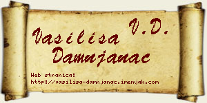 Vasilisa Damnjanac vizit kartica